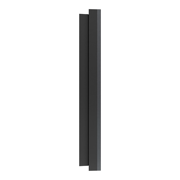 SCHNEIDER - Plaque métal 2 postes effet Perle Noire support noir, Odace - large