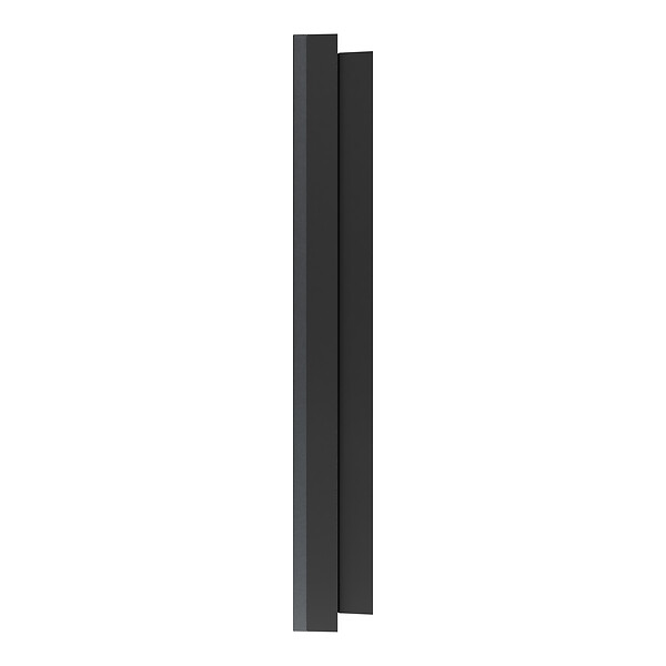 SCHNEIDER - Plaque métal 2 postes effet Perle Noire support noir, Odace - large