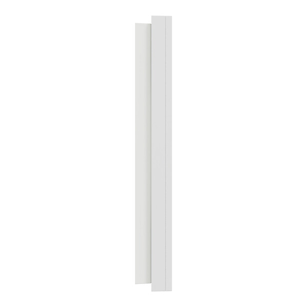 SCHNEIDER - Plaque métal 1 poste effet Céramique Blanc support blanc, Odace - large