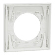 SCHNEIDER - Plaque métal 1 poste effet Céramique Blanc support blanc, Odace - vignette