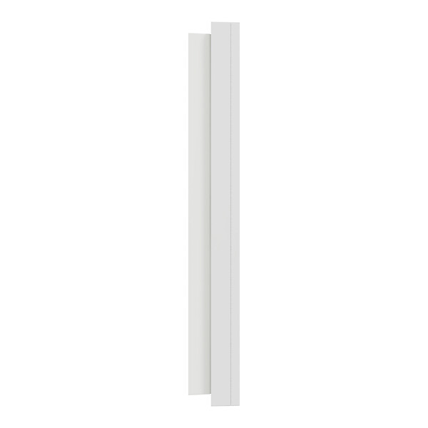 SCHNEIDER - Plaque métal 2 poste effet Céramique Blanc support blanc, Odace - large