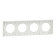 SCHNEIDER - Plaque 4 postes, Blanc craie  , Odace - vignette