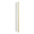 SCHNEIDER - Plaque métal 1 poste effet Laiton support blanc, Odace - vignette