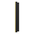 SCHNEIDER - Plaque métal 1 poste effet Laiton support noir, Odace - vignette