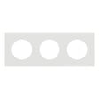 SCHNEIDER - Plaque 3 postes, Blanc craie, Odace - vignette