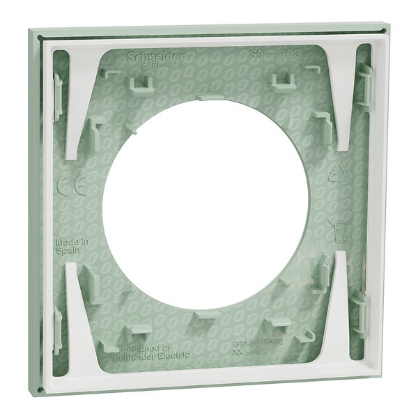 SCHNEIDER - Plaque 1 poste, Vert jade, Odace - large