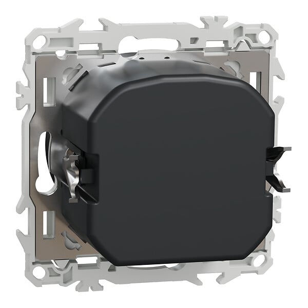 SCHNEIDER - Variateur de lumière universel en 2 ou 3 fils 3W 200W (LED), noir, Odace - large
