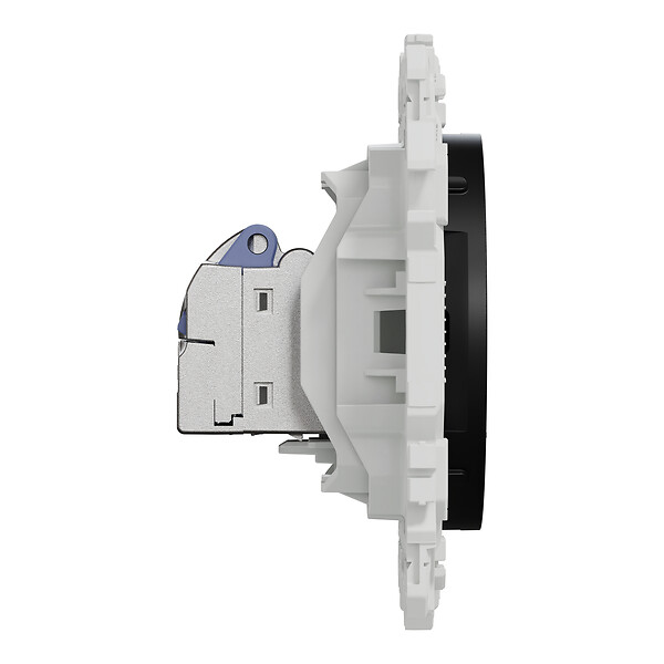 SCHNEIDER - Prise RJ45 cat.6 STP grade 2TV min à grade 3TV (+ multimédia), noir, Odace - large