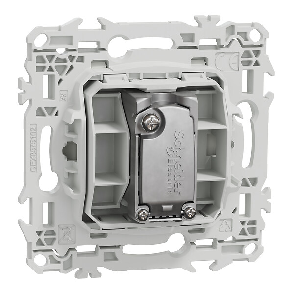 SCHNEIDER - Prise TV simple, blanc, Odace - large
