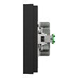 SCHNEIDER - Prise 2P+T double fixable sur boîte encastrement simple, griffes, noir, Odace - vignette