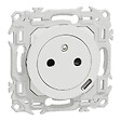SCHNEIDER - Prise affleurante + chargeur USB-C 18W Power Delivery, blanc , Odace - vignette