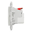 SCHNEIDER - Prise affleurante + chargeur USB-C 18W Power Delivery, blanc , Odace - vignette