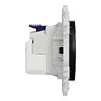 SCHNEIDER - Prise affleurante + chargeur USB-C 18W Power Delivery, noir , Odace - vignette