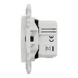 SCHNEIDER - Chargeur double USB-C 21W Power Delivery, blanc , Odace - vignette