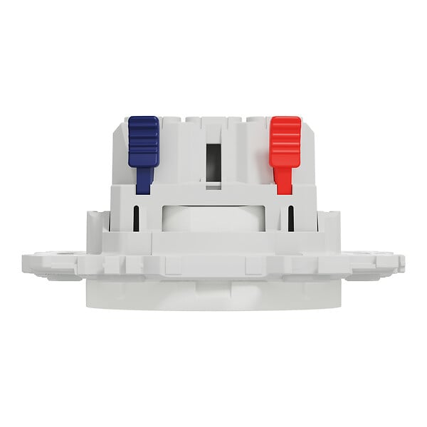 SCHNEIDER - Prise 2P affleurante, bornes automatiques, blanc, Odace - large