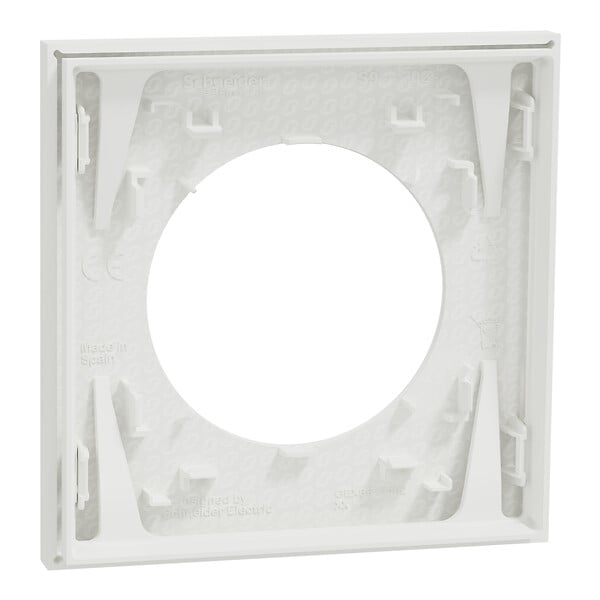 SCHNEIDER - Plaque 1 poste, Blanc craie, Odace - large