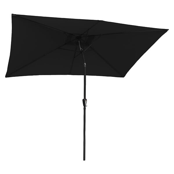 HAPPY GARDEN - Parasol droit HAPUNA rectangulaire 2x3m noir - large