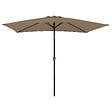 HAPPY GARDEN - Parasol droit HAPUNA rectangulaire 2x3m taupe - vignette