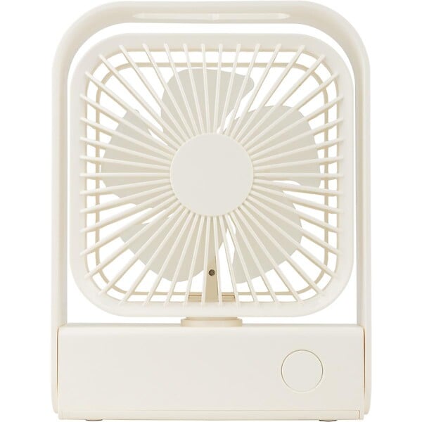 VOLTMAN - Ventilateur de table rechargeable 15 cm - blanc - Voltman - large