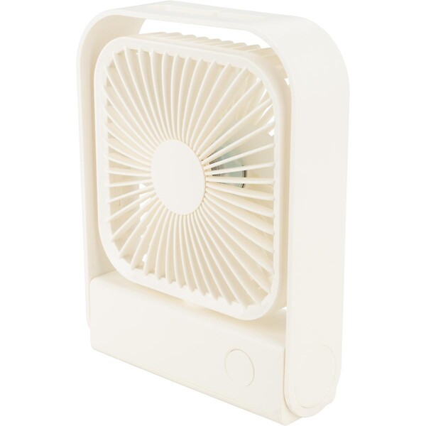 VOLTMAN - Ventilateur de table rechargeable 15 cm - blanc - Voltman - large