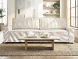 HABITAT ET JARDIN - Canapé convertible en velours côtelé "Montaigne" -3 places - Beige - vignette