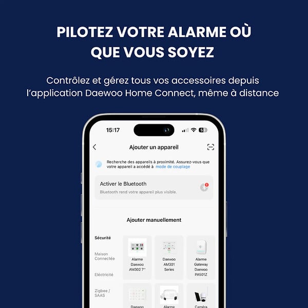 DAEWOO - Daewoo - Détecteur de mouvement extérieur WMO301 pour alarmes Touch ( AM301 ) / Touch XL ( AM302 ) et Vigilia - large