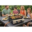 INTEC - Plancha à gaz 4800W modulable 3 Hauteurs 2 Bruleurs Allumage Piezo - Plaque de cuisson Céramique 42x36cm INTEC - vignette