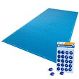VOUNOT - Bache piscine rectangulaire en Polyethylene 160 gr/m2 4x8m Bleue foncé - vignette