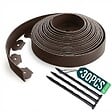 VOUNOT - Bordure de jardin plastique flexible 10m avec piquets Marron - vignette