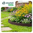 VOUNOT - Bordure de jardin plastique flexible 20m avec piquets Marron - vignette