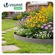 VOUNOT - Bordure de jardin plastique flexible 10m avec piquets gris - vignette