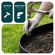 VOUNOT - Bordure de jardin plastique flexible 10m avec piquets noir - vignette