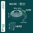 VOUNOT - Bordure de jardin plastique flexible 20m avec piquets vert - vignette
