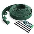 VOUNOT - Bordure de jardin plastique flexible 10m avec piquets vert - vignette