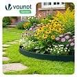 VOUNOT - Bordure de jardin plastique flexible 10m avec piquets vert - vignette
