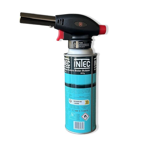 PROWELTEK - Chalumeau à gaz 180W - 360°C + Cartouche gaz butane 250g - Chalumeau de cuisine Allumage auto piezo flamme réglable PROWELTEK - large