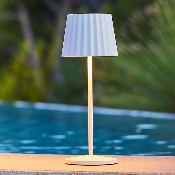 LUMISKY - Lampe de table sans fil ABBY Blanc H30cm - large