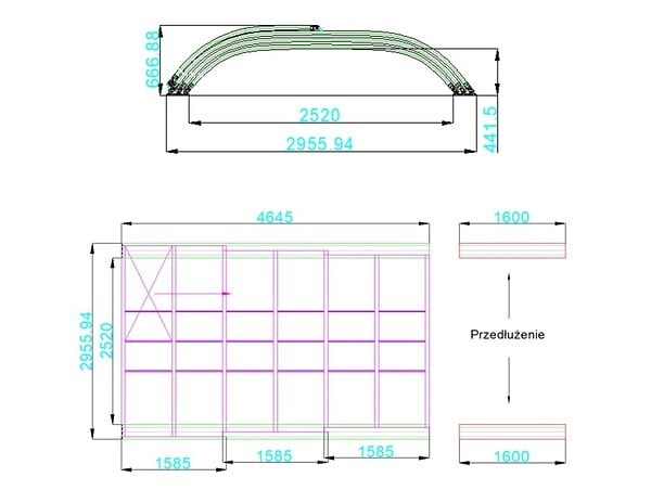 ALTANKA - Abri de piscine Horizon - 4.64x2.52 m - polycarbonate alvéolaire 8 mm - pour piscine BAS7304 - ECO304 - large