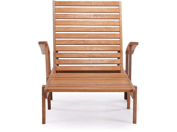 HABITAT ET JARDIN - Bain de soleil pliant en bois exotique "Tokyo" - Maple - Marron clair - Lot de 2 - large