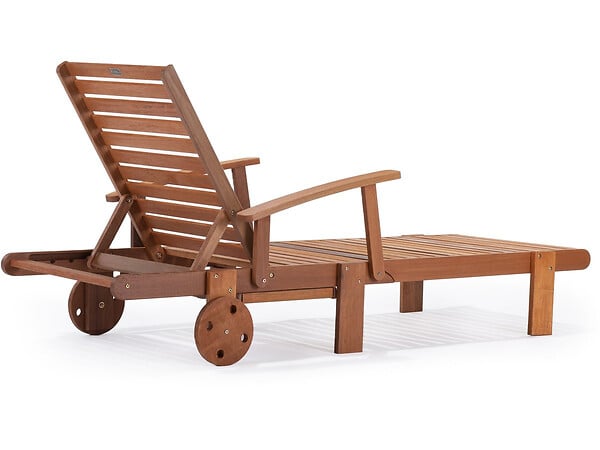 HABITAT ET JARDIN - Bain de soleil pliant en bois exotique "Tokyo" - Maple - Marron clair - Lot de 2 - large