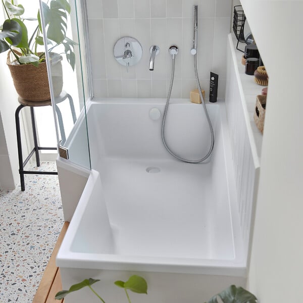JACOB DELAFON - Pare bain Neo, 2 volets chromé - large