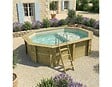 ALTANKA - Piscine hors sol en bois NEMO 4.3 x 3 - H.1.18 m avec plage, sable, fixations à visser - BAS7302OSPL3+PLA302 - vignette