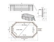 ALTANKA - Piscine hors sol en bois NEMO 5.79 x 3.49 - H.1.45 m, gris clair, fixations à visser - BAS7304OSPL2 - vignette