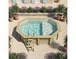 ALTANKA - Piscine hors sol en bois NEMO 4.3 x 3 - H.1.18 m avec plage, sable, fixations à sceller - BAS7302OSPI3+PLA302 - vignette