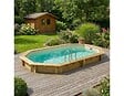 ALTANKA - Piscine hors sol en bois NEMO 5.79 x 3.49 - H.1.45 m, sable, fixations à visser - BAS7304OSPL3 - vignette