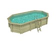 ALTANKA - Piscine hors sol en bois NEMO 7.3 x 3.97 - H.1.45 m, sable, cadre en métal - sans dalle - BAS7305OSPU3 - vignette