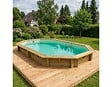 ALTANKA - Piscine hors sol en bois NEMO 7.3 x 3.97 - H.1.45 m, sable, cadre en métal - sans dalle - BAS7305OSPU3 - vignette