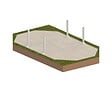 ALTANKA - Piscine hors sol en bois NEMO 7.3 x 3.97 - H.1.45 m avec plage, bleu pâle, cadre en métal - sans dalle - BAS7305OSPU+PLA305 - vignette
