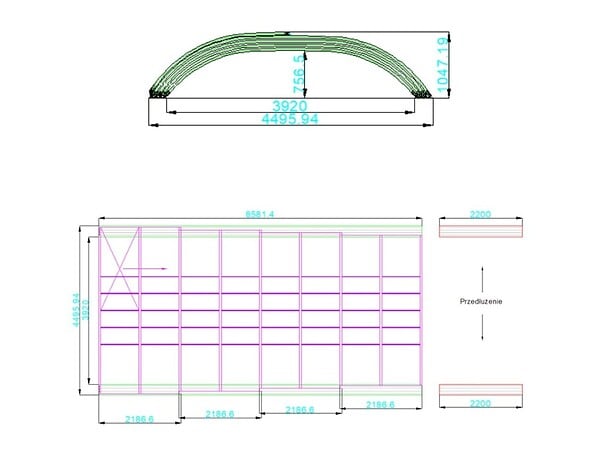 ALTANKA - Abri de piscine Horizon - 8.58x3.92 m - polycarbonate massif 3 mm - pour piscine BAS7309 - ECO339 - large