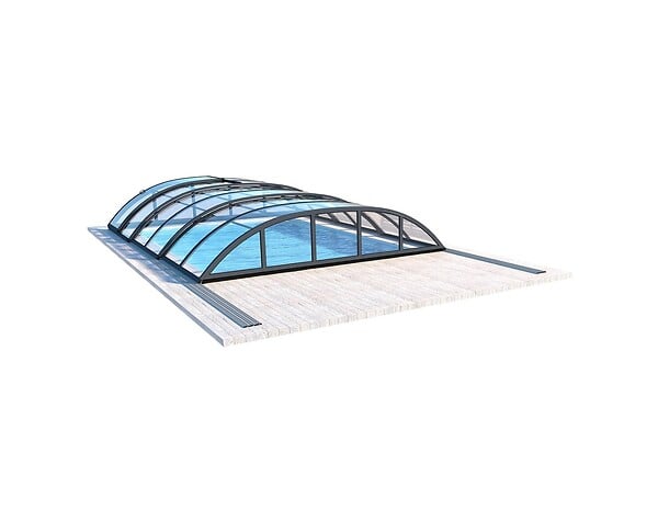 ALTANKA - Abri de piscine Horizon - 4.64x2.52 m - polycarbonate massif 3 mm - pour piscine BAS7304 - ECO334 - large